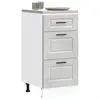 vidaXL Armoire de cuisine Porto gris béton bois d'ingénierie