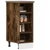 vidaXL Armoire de plancher chêne fumé 30x44,5x81,5cm bois d'ingénierie