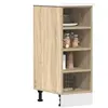 vidaXL Armoire basse chêne sonoma 30x44,5x81,5 cm bois d’ingénierie