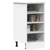 vidaXL Armoire de plancher blanc 40x44,5x81,5 cm bois d'ingénierie