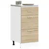 vidaXL Armoire de plancher chêne sonoma 40x46x81,5cm bois d'ingénierie