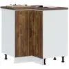 vidaXL Armoire d'angle de cuisine Lucca chêne fumé bois d'ingénierie