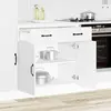 vidaXL Armoire de cuisine Lucca blanc bois d'ingénierie