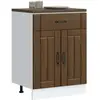vidaXL Armoire de cuisine Lucca chêne marron bois ingénierie