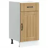 vidaXL Armoire de cuisine Lucca chêne artisanal bois ingénierie