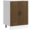 vidaXL Meuble de base de lavabo Lucca chêne marron bois d'ingénierie