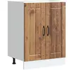 vidaXL Meuble de base de lavabo Lucca vieux bois bois d'ingénierie