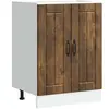 vidaXL Meuble de base de lavabo Lucca chêne fumé bois d'ingénierie