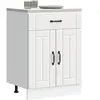vidaXL Armoire de cuisine Lucca blanc bois d'ingénierie