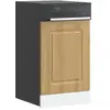 vidaXL Panneau de lave-vaisselle Kalmar chêne artisanal 45x1,5x67 cm