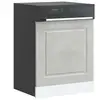 vidaXL Panneau de lave-vaisselle Kalmar gris béton 60x1,5x67 cm
