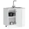 vidaXL Armoire de cuisine Kalmar gris béton bois d'ingénierie