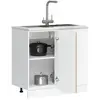 vidaXL Meuble bas du lavabo chêne sonoma bois d'ingénierie