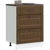 vidaXL Armoire de cuisine Lucca chêne marron bois ingénierie