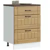 vidaXL Armoire de cuisine Lucca chêne artisanal bois ingénierie