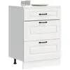 vidaXL Armoire de cuisine Kalmar blanc bois d'ingénierie