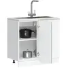 vidaXL Armoire de cuisine Porto sonoma gris bois d'ingénierie