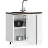 vidaXL Armoire de cuisine Porto chêne marron bois d'ingénierie