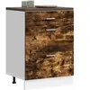 vidaXL Armoire de cuisine chêne fumé bois d'ingénierie
