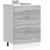 vidaXL Armoire de cuisine sonoma gris bois d'ingénierie