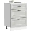 vidaXL Armoire de cuisine Porto gris béton bois d'ingénierie