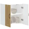 vidaXL Armoire murale de cuisine Lucca chêne sonoma bois ingénierie