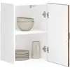 vidaXL Armoire murale de cuisine Lucca chêne fumé bois ingénierie