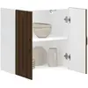 vidaXL Armoire murale de cuisine Lucca chêne marron bois ingénierie