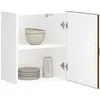 vidaXL Armoire murale de cuisine Lucca chêne marron bois ingénierie