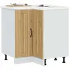 vidaXL Armoire d'angle de cuisine Lucca chêne artisanal