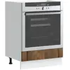 vidaXL Armoire de four Lucca chêne fumé bois d'ingénierie