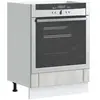 vidaXL Armoire de four Lucca sonoma gris bois d'ingénierie