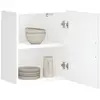 vidaXL Armoires murales de cuisine 2 pcs Porto blanc brillant