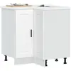 vidaXL Armoire d'angle de cuisine Porto blanc bois d'ingénierie