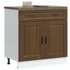 vidaXL Armoire de cuisine Porto chêne marron bois d'ingénierie