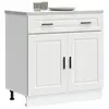 vidaXL Armoire de cuisine Porto blanc bois d'ingénierie