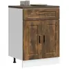 Armoire de cuisine Porto chêne fumé bois d'ingénierie vidaXL