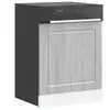 Panneau de lave-vaisselle Porto sonoma gris 60x1,5x67 cm vidaXL