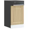 Panneau de lave-vaisselle Porto chêne sonoma 45x1,5x67 cm vidaXL