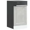 Panneau de lave-vaisselle Porto gris béton 45x1,5x67 cm vidaXL