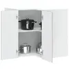 vidaXL Armoire d'angle murale de cuisine Porto sonoma gris