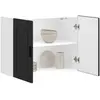 vidaXL Armoire murale de cuisine Porto noir bois d'ingénierie