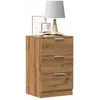 vidaXL Tables de chevet 2 pcs chêne artisanal bois d'ingénierie