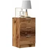 vidaXL Table de chevet vieux bois 40x36x65 cm bois d'ingénierie
