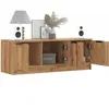 vidaXL Meuble TV chêne artisanal 102x35x36,5 cm bois d'ingénierie