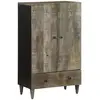 vidaXL Buffet 60x33x110 cm bois de manguier massif