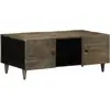 vidaXL Table basse gris clair 100x54x40 cm bois massif de manguier