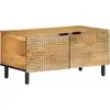 vidaXL Table basse marron 80x50x40 cm bois de manguier massif