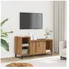 vidaXL Meuble TV chêne artisanal 100x35x55 cm bois d'ingénierie
