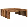 vidaXL Vidaxl Table Basse Vieux Bois 100x100x35 Cm Bois D'ingénierie